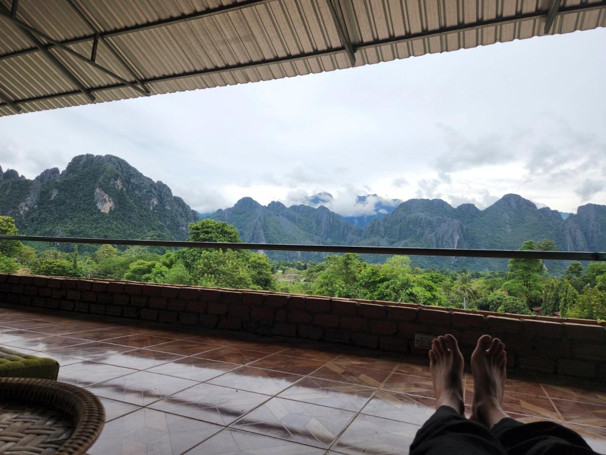 Blue Guesthouse Vang Vieng Eksteriør bilde