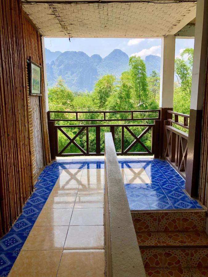 Blue Guesthouse Vang Vieng Eksteriør bilde